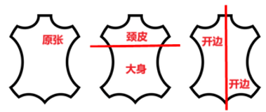 皮革部位示意图